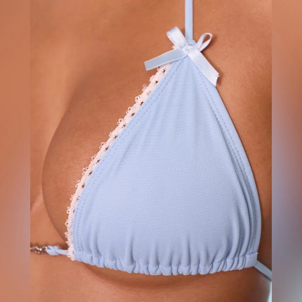 Voight Bunny V-kini Set in Blue Bikini NWT